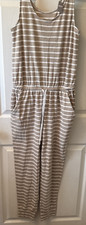 NWT Striped AERIE Sleeveless JOGGER Style ONE-PIECE ROMPER  Size SMALL