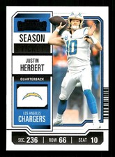 2023 Panini Contenders - Season Ticket #59 Justin Herbert
