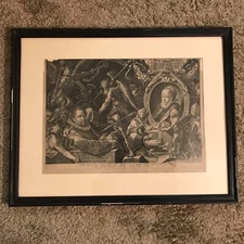 Aegidius Sadeler "Bartholomeus Spranger and his Wife Christina Muller" Engraving