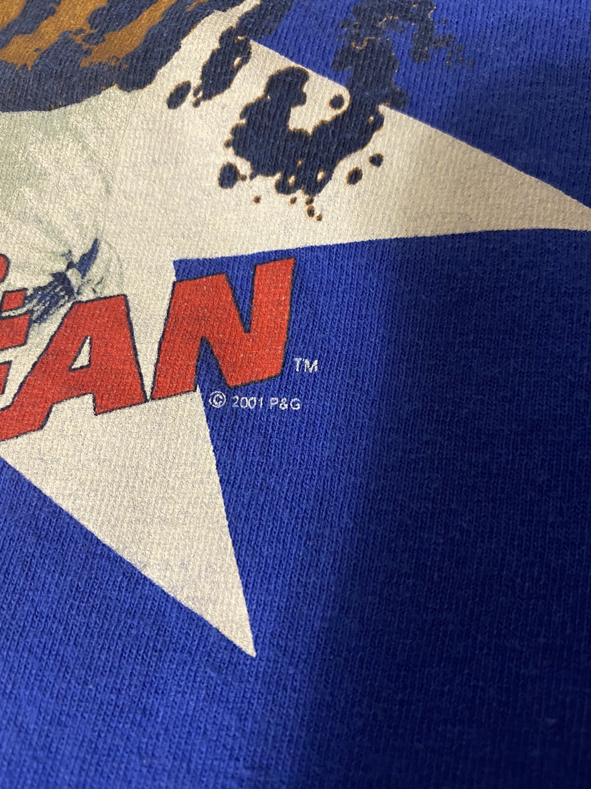 Vintage 2001 Mr. Clean Germs Spell Out Logo T-Shirt M… - Gem