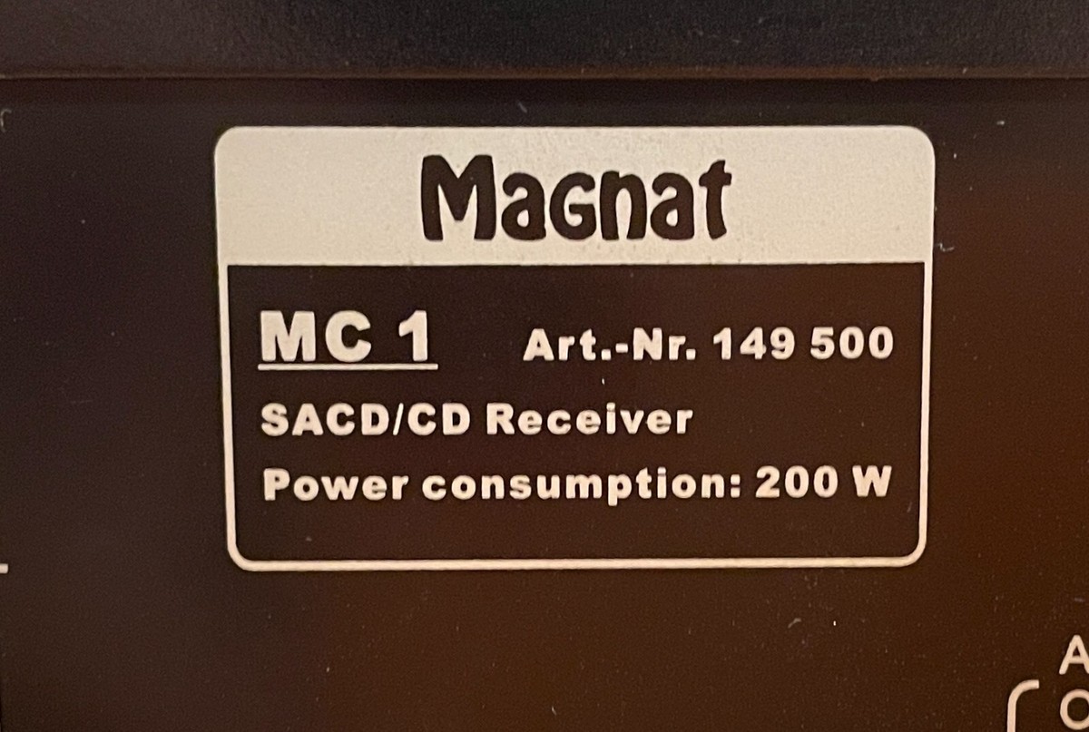 Magnat MC 1 SACD/CD Receiver | eBay