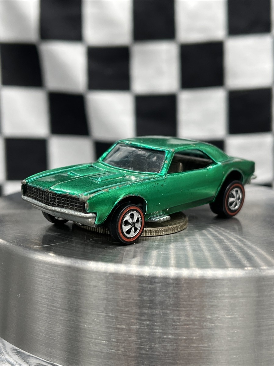 1968 Hot Wheels Redline Custom Camaro U.S. Emerald Green