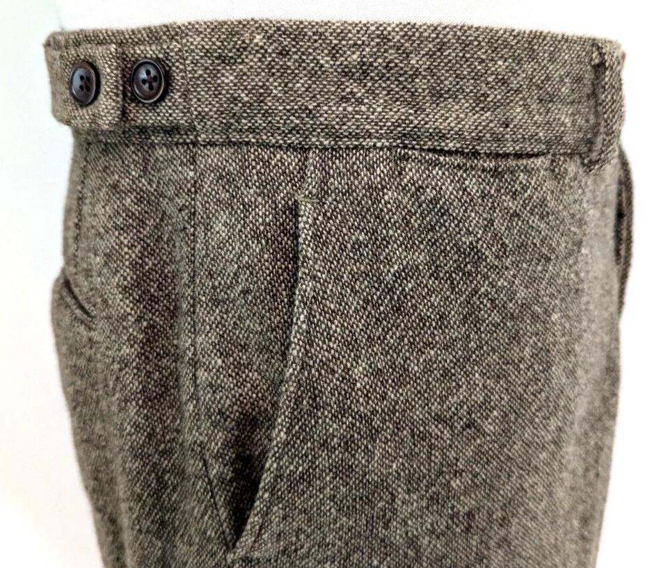 RALPH LAUREN Double RL RRL Men's 100% Wool Tweed Pants Brown Size 31 $495 READ * - Image 3 of 4