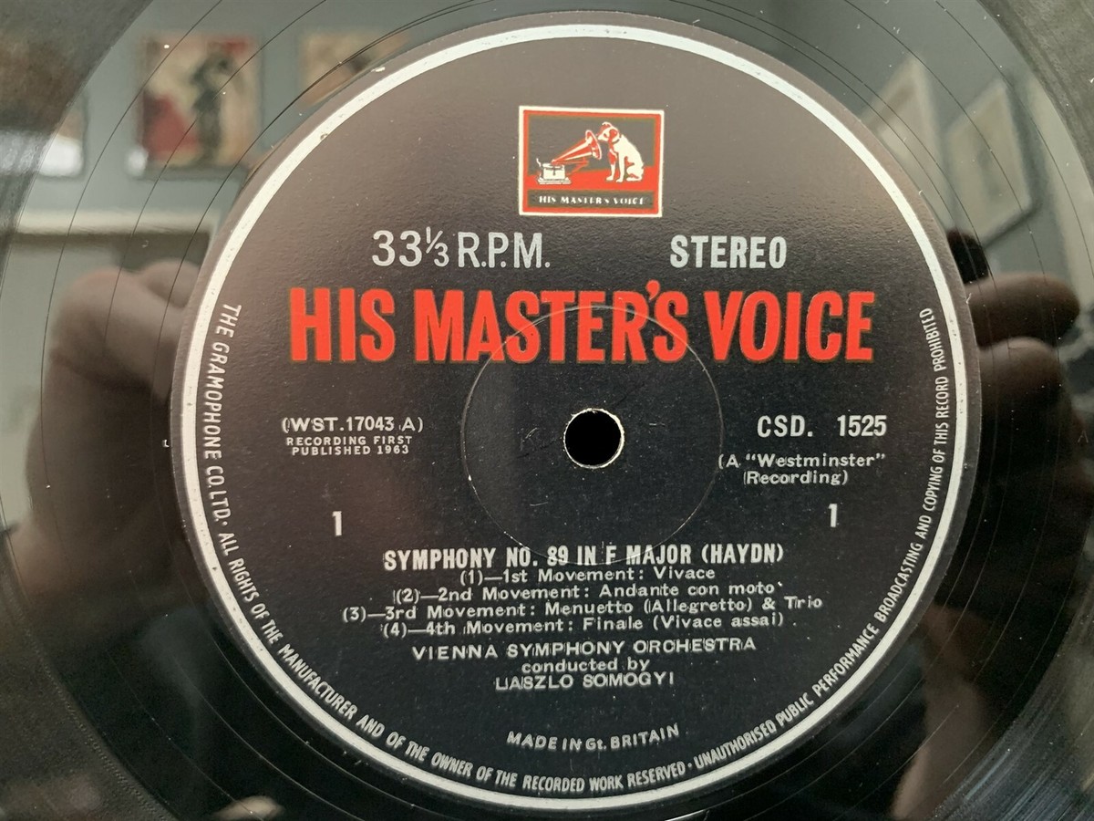 バースタイン&ハイドン クラシックCD EMI CSD 1525 - HAYDN Symphonies #89 & 90 - LASZLO SOMOGYI