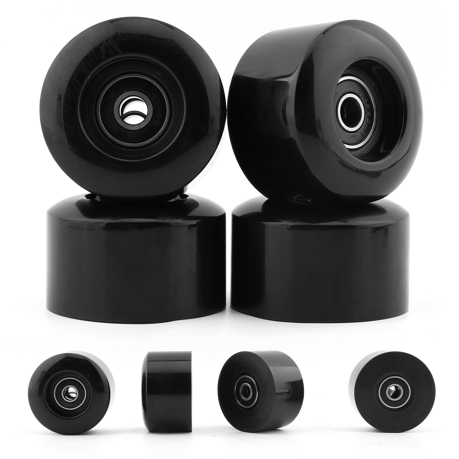 6pcs 55mm 80A T Tool With Bearing Skateboard Wheel Kit Easy Install PU