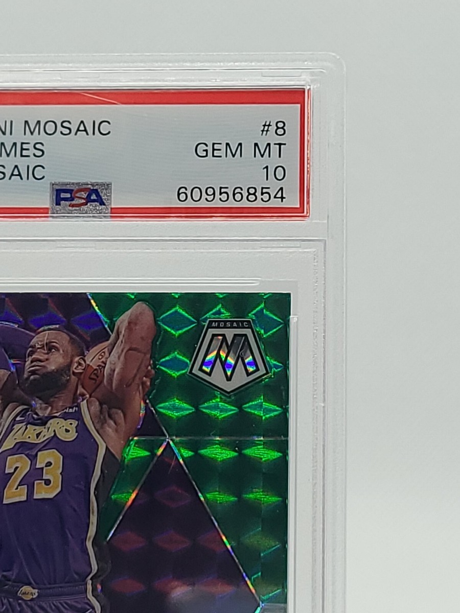 LeBron James Psa 10 2019-20 Panini Mosaic Green Mosaic Prizm