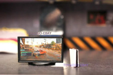 miniatura 1/64 TV PS GAME STATION cool fit 1:64 auto street stand in magazzino