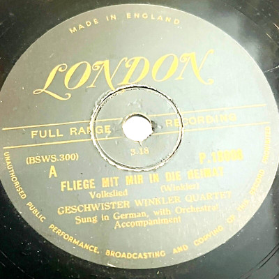 Geschwister Winkler Quartet - O Land Am Bodensee Fliege Mit Mir In Die Heimat