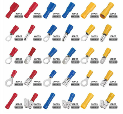 Crimp Terminals Baomain 100 Pcs Female Spade - 2.8mm Non-Insulated Quick Splice Connectors Non-insulated Spade Connectors