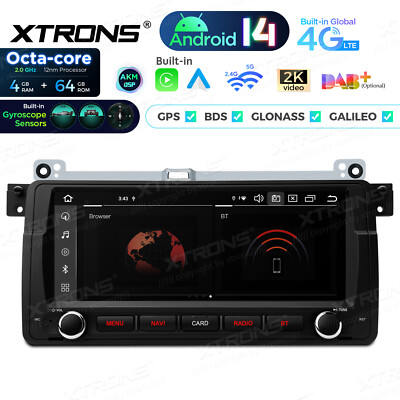 8.8'' HD Screen Android 14 8Core Car Play Radio GPS Stereo 4G For BMW 3er E46 M3
