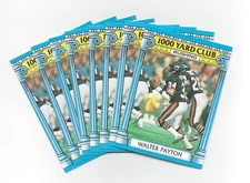LOT OF 8 RAZOR SHARP 1987 TOPPS 1000 YARD CLUB #7 WALTER PAYTON HOF  1.49 SHIP