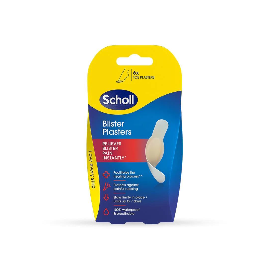 Toe Blister Plasters Scholl 6 Pain Relief Cushioned Bandages Feet Waterproof