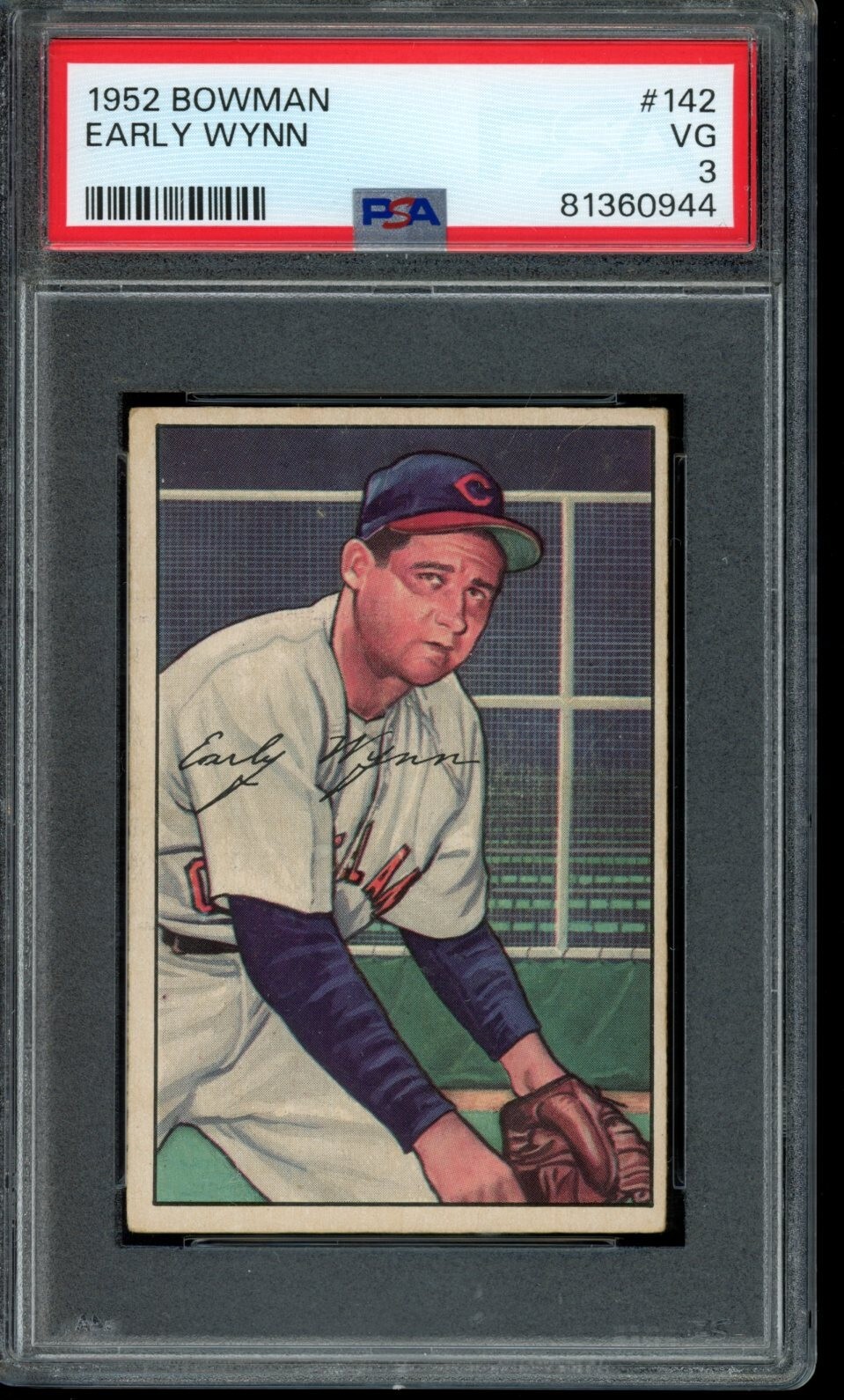 1952 Bowman #142 Early Wynn (HOF) - PSA 3