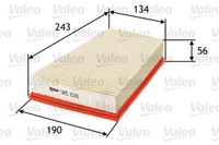 Valeo 585030 Luftfilter FüR Renault
