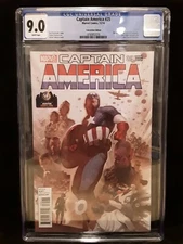 CGC 9.0 Captain America #25 Variant Wizard World 1st Sam Wilson as Cap  HTF RARE