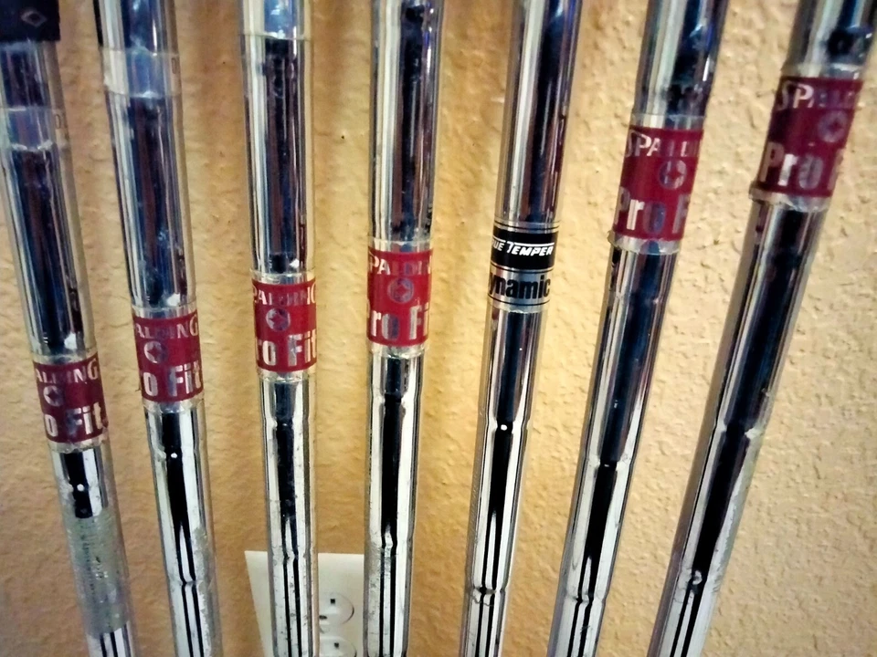 Spalding XL4 Iron Set 3-9 RH Stiff Flex Grip Rite Good Condition. - Image 3 of 4