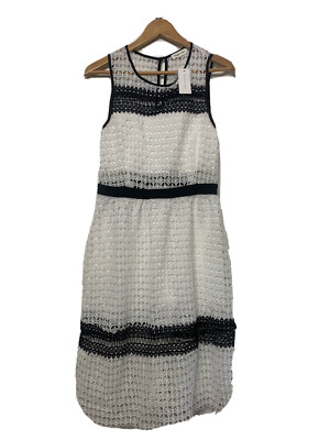 Black and White Dress crochey by sugar lips size M | eBay Black and White Dress crochey by sugar lips size M | eBay
