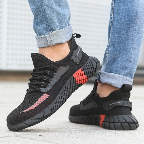 Damen-Sicherheitsschuhe Stahlkappe antistatisch leicht Stiefel Arbeit rutschfeste Turnschuhe - Bild 14 von 28