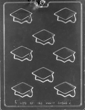 NEW GRADUATION CAP PIECES MOLD chocolate  molds class of 2026 Mortar Board
