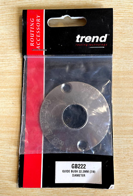 Trend Gb222 - Stahl Router Führungsbuchse 22,2 mm (7/8) Durchmesser