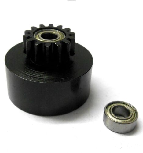 1/10 1/8 Scale .18 + Engine Clutch Bell Housing 14 Tooth Teeth 14T + 2 Bearings - Picture 1 of 1