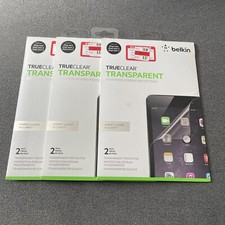  Lot Of 3 Belkin 2-Pack TrueClear Transparent Screen Protector iPad mini 1/2/3