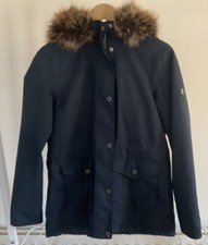 Barbour Abalone Blue Coat Jacket Parka Waterproof Breathable Size 12 Beacon