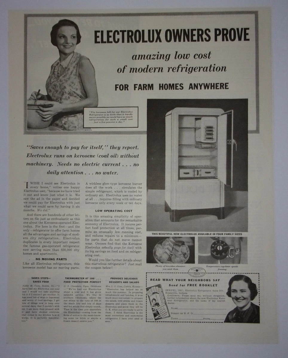 Servel kerosene refrigerator deals