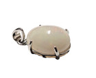 3.60 Ct. Ethiopia Natural White Oval Play-of-Color Opal Silver Pendant 14x10.5mm — photo 3