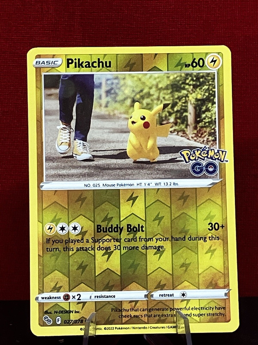 Pikachu 027/078 Pokémon GO Reverse Holo UK