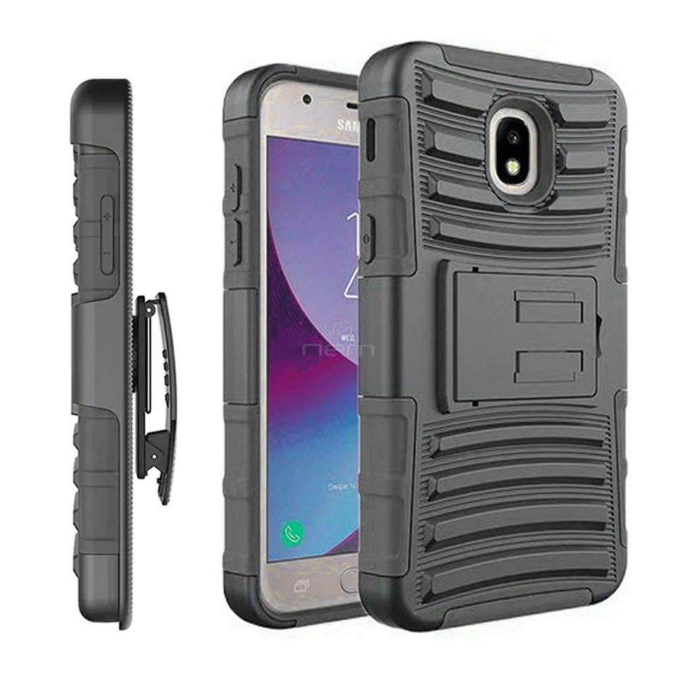 Funda con soporte con clip para Samsung Galaxy J7 Refine/Aero/Top/Corona/Aura/Eon/J737 2018 Foto 4 de 4
