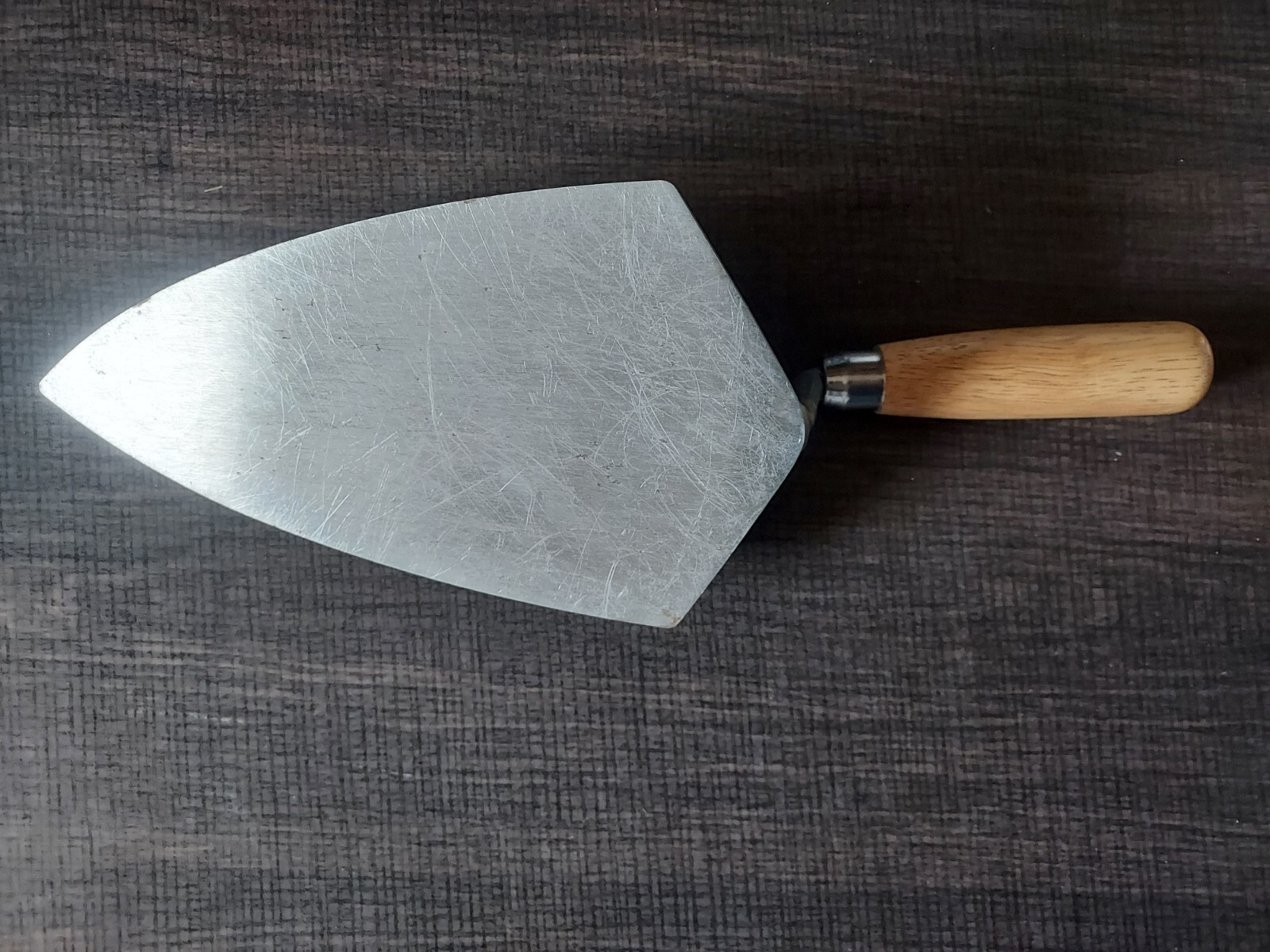 Very Large Mintcraft 16610 Brick Trowel Wood Handle 10" Blade x 5 3/8 Width