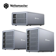 Yottamaster 2 4 5 Bay Hard Drive Enclosure Type B For 2.5" 3.5" SATA HDD SSDs