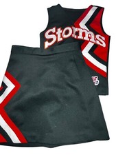 Child Cheerleader Uniform Halloween Costume STORMS FL Hurricanes 24 Top 22 Skirt