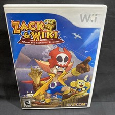 Zack and Wiki Quest for Barbaros Treasure (Nintendo Wii, 2007) Complete CIB