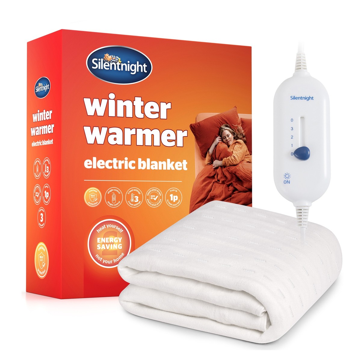 Polyester Electric Bed Sheet Warmer Silentnight Winter Warmer