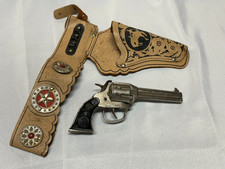 Lone Ranger Hi-Yo Silver Cap Toy Gun with Vintage Holster 1940's