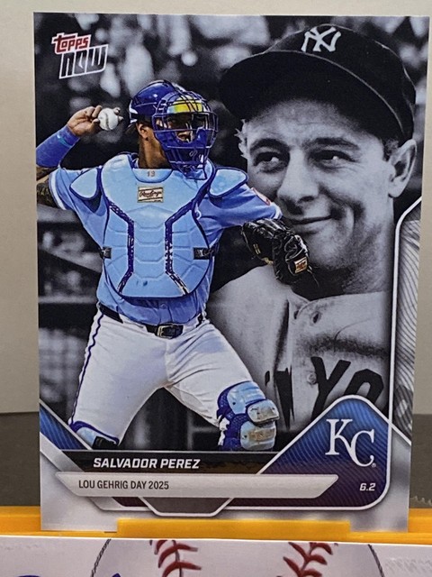 Salvador Perez 2025 Topps Now Lou Gehrig Day #LGD-SP Kansas City Royals