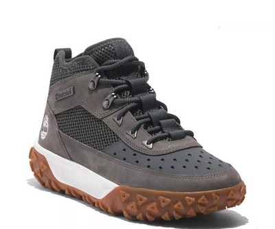 Timberland Men's Greenstride Motion 6 Mid Leather Hiking Sneaker Boots Gray Grey