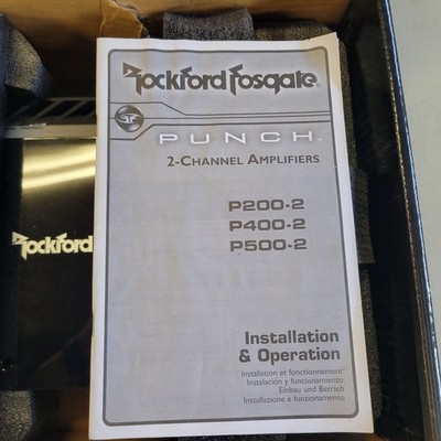 Rockford Fosgate Punch P400.2 2-Channel Car Amp for sale online | eBay