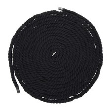 7mm x 18 Feet Black Cotton Rope 3 Strand for DIY Wall Hanging Knotting