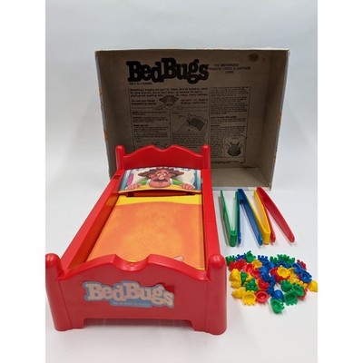 Vintage 1985 Bed Bugs Game Milton Bradley Motorized Frantic Catch & Capture 4509