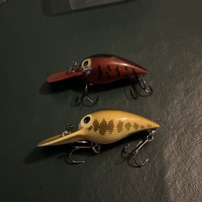 Lot Of 2 New original Storm Wiggle Warts Custom Painted Fallcreek Lures LLC.