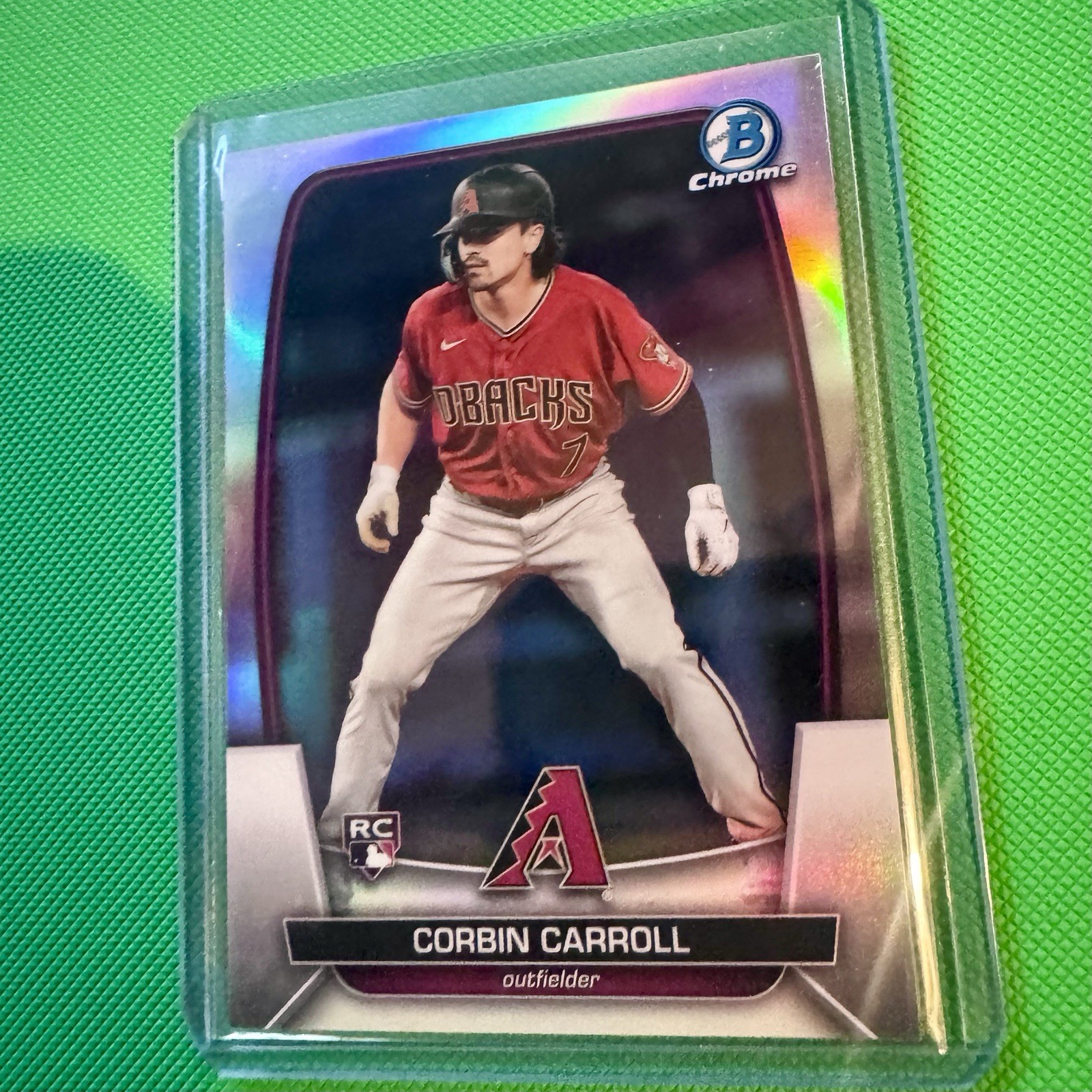 Corbin Carroll — 2023 Bowman Chrome 472/499 Rookie Refractor Parallel #5 RC ROY