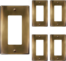 Decorator Switch or Outlet Metal Wall Plate, Stainless Steel Outlet Cover, Corro