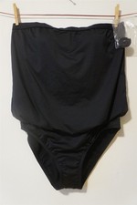 CleanWater Black 1 Piece Swimsuit Swim Misses Size L - NWOT