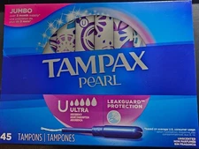 tampax pearl super tampons unscented 45