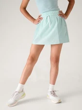 NEW Athleta Girl Track Utility Skort XL / 14 Dawn/ Oasis Blue 