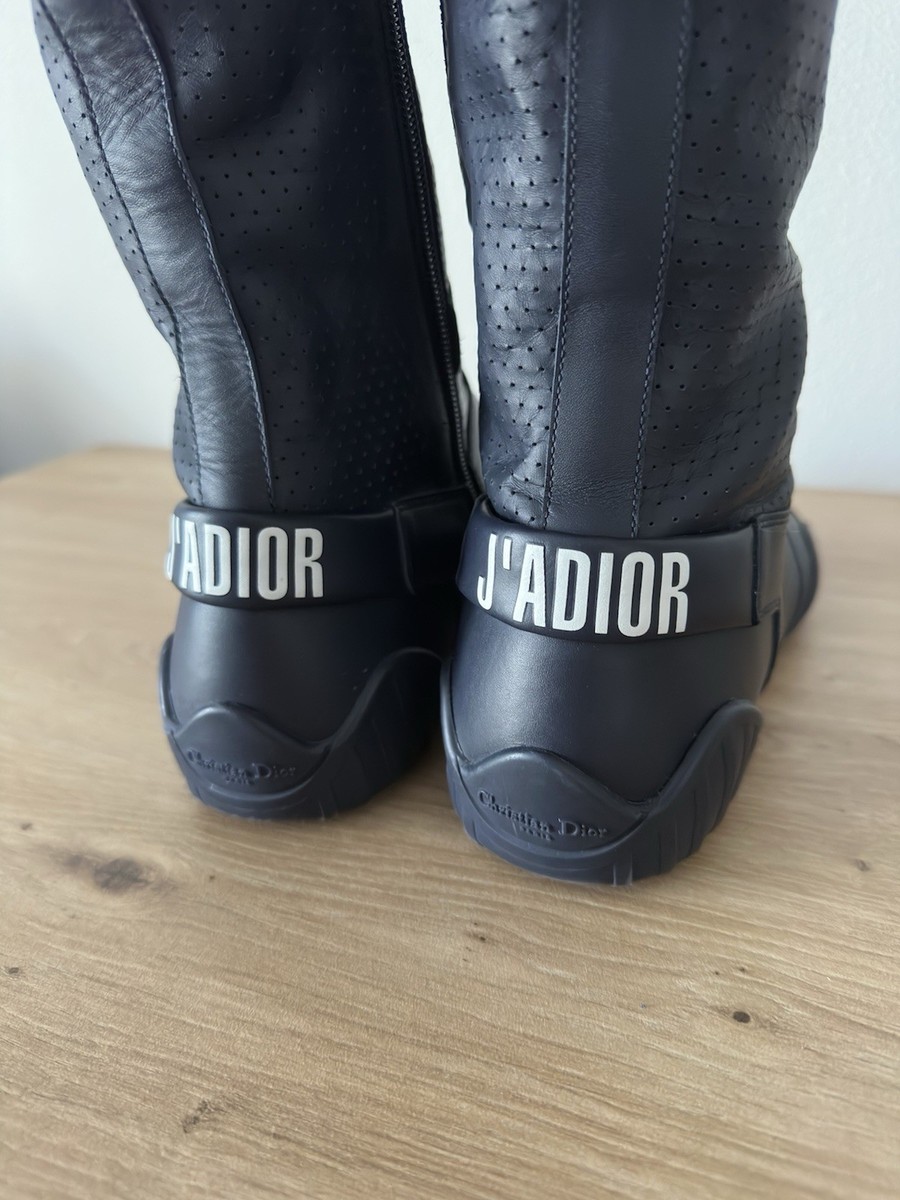 SS 2017 Christian Dior “J'Adior” D-Fence Knee High Lace-Up Leather
