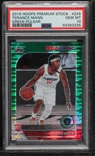 2019 NBA Hoops Premium Stock Box Set Green Pulsar Prizm Terance Mann PSA 10 g9t
